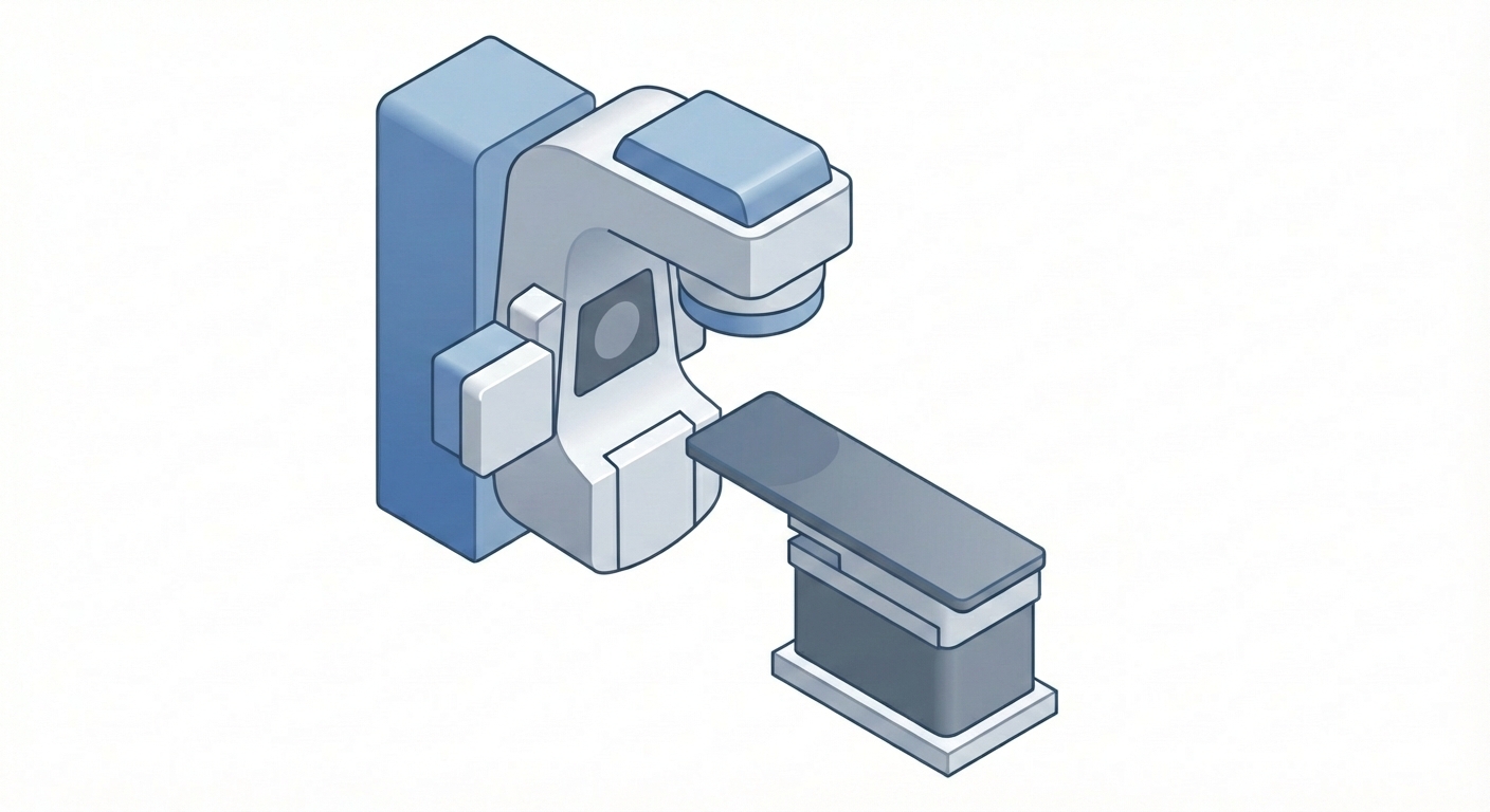 AI-generated linac icon in BioRender style